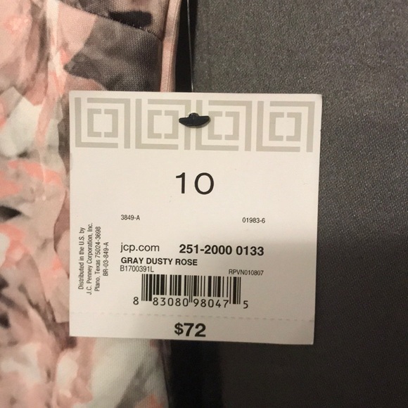 Obscure rose patterned dress. - Picture 3 of 4